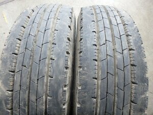 C444 送料無料【195/75R15 109/107】ダンロップ SPLT50M 夏タイヤ 2本 2023年製 約7.5分山