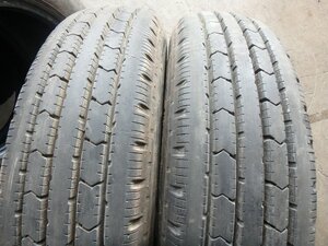 C474 バリ溝 送料無料【205/75R16 113/111】ブリヂストン R202 夏タイヤ 2本 2022年製 約8.5分山