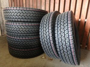 C471-1 新品 2023年製 送料無料【225/80R17.5 123/122】ブリヂストンW999 スタッドレス 6本 室内保管