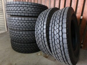 C503 バリ溝 送料無料【225/80R17.5 123/122】ブリヂストン エコピアM801Ⅱ ミックスタイヤ 6本 2022年製 約8-8.5分山