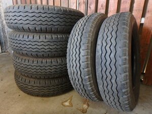 C558 バリ溝 送料無料【205/75R16 113/111】ブリヂストン G590 夏タイヤ 6本 2022年製 約8.5分山