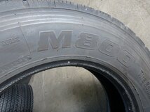 C598 送料無料【245/70R19.5 136/134】ブリヂストン M800 ミックスタイヤ 2本 2019年製 約6.5-7分山_画像10