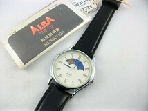 k21u32★ALBA 古い腕時計 ムーンフェイス クオーツ時計 動作品 在庫品 アルバ_画像1
