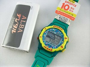 k63u★ALBA 古い腕時計 スポーツ デジタル時計 動作品 在庫品 アルバ