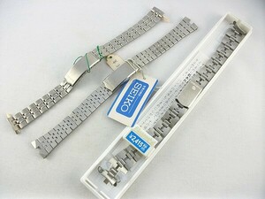 l62u★SEIKO 古い腕時計 ベルト バンド ３品 女性用 未使用 在庫品