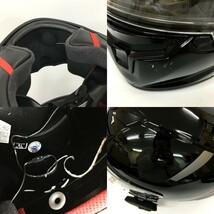SHOEI X-Fourteen X14 フルフェイスヘルメット MIDLAND BTX1 PRO インカム外装着 XLサイズ ブラック ショウエイ バイク用品 N18135H●_画像8