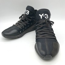 Y-3 YOHJIYAMAMOTO adidas コラボ スニーカー シューズ スポーツ カジュアル モード 軽量 メンズ 28.5 ブラック Y-3 靴 B4072◆_画像1
