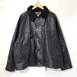 YOUSED play vintage LEATHER DRIVERS JACKET レザージャケット ヴィンテージ リメイク カジュアル M相当 ユーズド アウター A4039◆