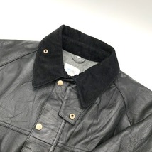 YOUSED play vintage LEATHER DRIVERS JACKET レザージャケット ヴィンテージ リメイク カジュアル M相当 ユーズド アウター A4039◆_画像3