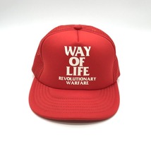 RATS WAY OF LIFE MESH CAP メッシュキャップ 帽子 カジュアル プリント シンプル メンズ フリー レッド ラッツ 帽子 B4049◆_画像1