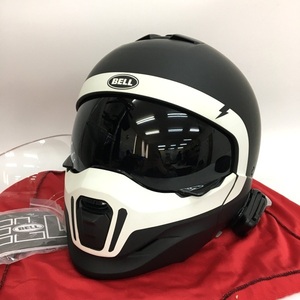 BELL BROOZER CRANIUM システムヘルメット cardo PACKTALK BOLD インカム装着 Lサイズ ブラック/ホワイト ベル バイク用品 N18941H●