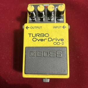 棚008 BOSS TURBO OverDrive OD-2　ボス ターボ オーバードライブ　エフェクター　ジャンク品