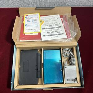 棚023 Nintendo 任天堂　3DS 本体 アクアブルー CTR-001　中古品　 原箱付き