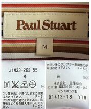 【極美品】Paul Stuart シャツ メンズ M マルチストライプ ボタンダウン 三陽商会社製 ポール スチュアート_画像4