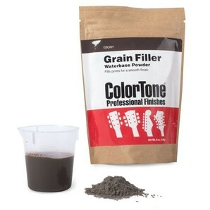 StewMac ColorTone Powdered Grain Filler Ebony 目止め用 砥の粉 エボニー材 #STEWMAC-CTPGF-EBONYの画像1