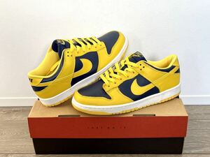 新品★NIKE DUNK LOW ナイキ ダンク ロー 99年製 初期復刻モデル 630358-741 「裏ダンク」 黄紺 8.5 26.5cm