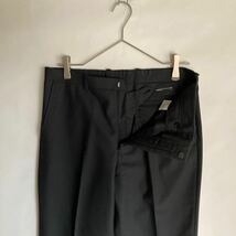 【美品】 LAD MUSICIAN 日本製 ラッドミュージシャン ウール スラックス パンツ スリム アジャスターボタン 黒 ブラック 無地 size 44 sk_画像4