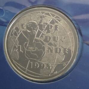 1998 フランス ワールドカップ記念銀貨 未開封の画像1