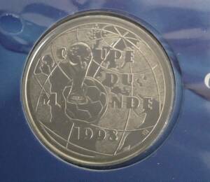 1998 フランス ワールドカップ記念銀貨 未開封