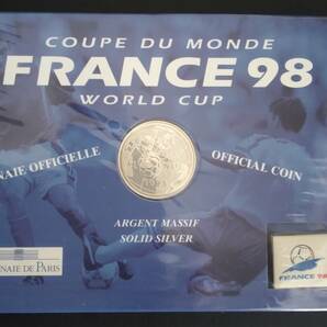 1998 フランス ワールドカップ記念銀貨 未開封の画像2