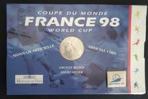 1998 フランス ワールドカップ記念銀貨 未開封_画像2