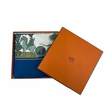 1円 未使用品 エルメス カレ90 大判 スカーフ シルク HERMES 絹糸の赴くままに Au FIL de la SOIE ダークブルー系 青_画像10