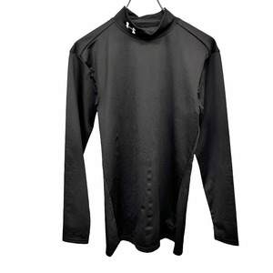 UNDER ARMOUR コンプレッション Tシャツ UAオールシーズンギア モックネック 長袖 ポリエステル×ポリウレタン L ブラック メンズ