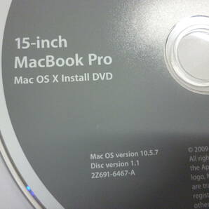 ★中古★Apple 15-inch MacBook Pro Mac OS X Install DVD (ver 10.5.7) Applications Install DVD / 15inch restore リストア ディスクの画像2