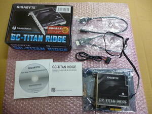 ★動作未確認 ジャンク★GIGABYTE GC-TITAN RIDGE Thunderbolt3 拡張カード MacPro 2012にて使っていたもの