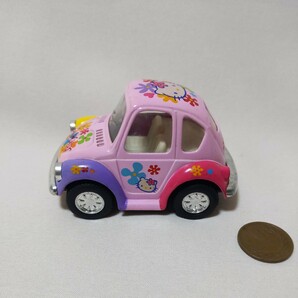 【キティ】2000年のプルバックカー 子供のおもちゃ サンリオ正規品 現状品の画像1