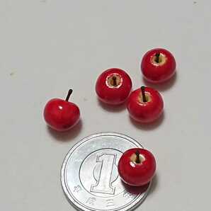 ミニチュア りんご 小 5個セット ドールハウス デコの画像2