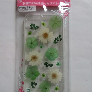 ★新品★フローラルハピネス★押し花 iPhone7 Plus用 ソフトケース 592