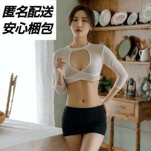  woman teacher costume play clothes sexy full set uniform t back miniskirt ... secretary beautiful woman free . ultra OL tight lady's school high school 