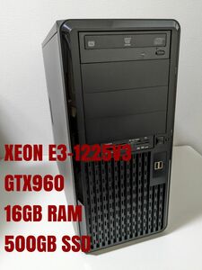 ゲーミングPC XEON E3-1225V3 / GTX960 / 16GB メモリ / 500GB SSD