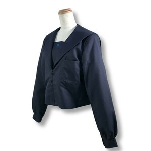 【新品未使用品】セーラー冬服上衣★学生服*横開き*紺襟*無地*紺色*ネイビーボディ*170*17号(WJ17G)