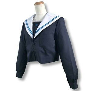 【新品未使用品】セーラー冬服上衣★学生服*横開き*紺襟*無地*紺色*ネイビーボディ*155*11号(WI11G)