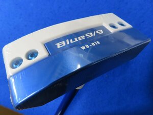 【中古・未使用品】キャスコ 2022 BLUE 9/9 WB-010 パター ブレードタイプ【34インチ】BLUE 9/9 専用シャフト ★ヘッドカバーあり
