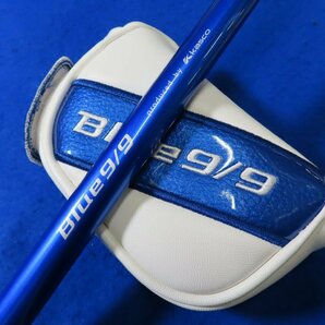 【中古・未使用品】キャスコ 2022 BLUE 9/9 WB-010 パター ブレードタイプ【34インチ】BLUE 9/9 専用シャフト ★ヘッドカバーありの画像4