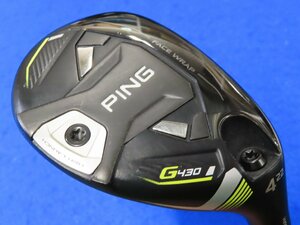 【中古】PING（ピン）2023　G-430 HL HYBRID ユーティリティ ＃4（22°）【R相当】SPEEDER NX-35　★ヘッドカバーあり、レンチなし