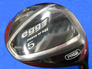 【中古】プロギア　2017　適合モデル　EGG（エッグ）レディース フェアウェイウッド　5W（18°）【L/M30】専用シャフト★ヘッドカバーあり