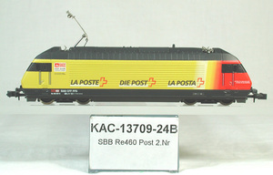LEMKE/Kato #13709-24B ＳＢＢ （スイス国鉄） Ｒｅ４／４-４６０型電気機関車 Die Post　　● 特価 ●