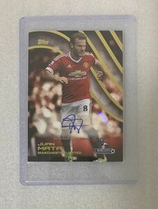 超レア Auto Juan Mata Topps Manchester United Legend 直筆サイン入り 限定 レジェンド サッカー カード