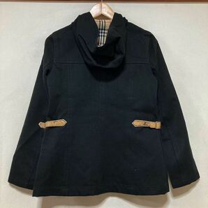 す1343 BURBERRY BLUE LABEL バーバリーブルーレーベル フーデットジャケット ブルゾン 38 レディース ノバチェックの画像2