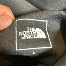 す1332 THE NORTH FACE ノースフェイス NT12286 ジャージパーカー HOODIE フーディ L 3Dロゴプリント ブラック _画像4