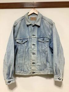 く1319 Levi's リーバイス トラッカージャケット Gジャン デニムジャケット XL相当 色落ち 日本製 オールド アメカジ 古着 アイスブルー