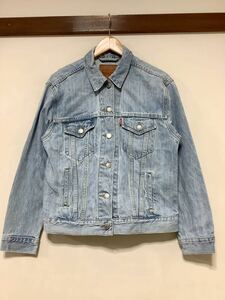 す1358 Levi's リーバイス トラッカージャケット Gジャン ジージャン M レディース ユーズド加工 ダメージ加工 色落ち デニムジャケット