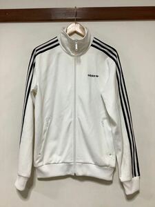 そ1367 adidas originals アディダス オリジナルス トラックジャケット ジャージ M トラックトップ ホワイト/ブラック 万国旗タグ