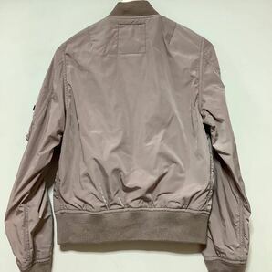 そ1389 ALPHA INDUSTRIES アルファ MA-1 フライトジャケット M レディース ブルゾン ピンクグレー系の画像2