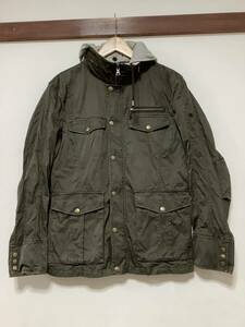 し1370 BURBERRY BLACK LABEL バーバリーブラックレーベル ミリタリージャケット M-65 M オリーブ ブラウン 