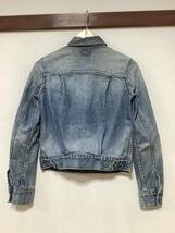 そ1377 Levi's Redloop リーバイス レッドループ 2ndタイプ トラッカージャケット S レディース Gジャン デニムジャケット_画像2